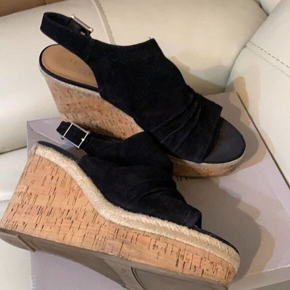 FRANCO SARTO L-TRELLIS BLACK SANDALS SIZE 10M‎ - Picture 2 of 6